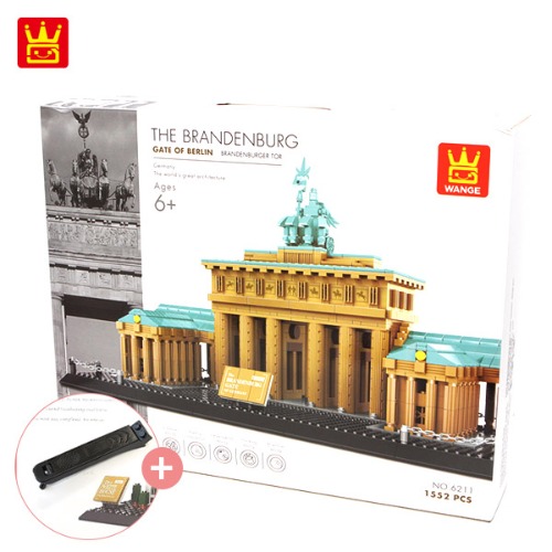 (WANGE 아키텍처 랜드마크 건축물 레고 호환)독일 베를린 브란덴부르크 문 1552pcs (6211)(리무버 포함)