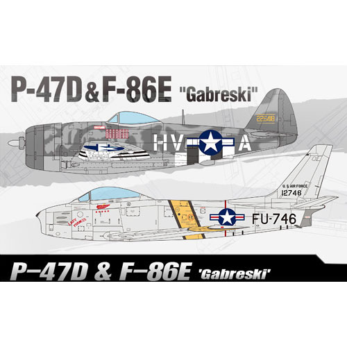 1/72 P-47D &amp; F-86E &#039;가브레스키&#039; (12530)