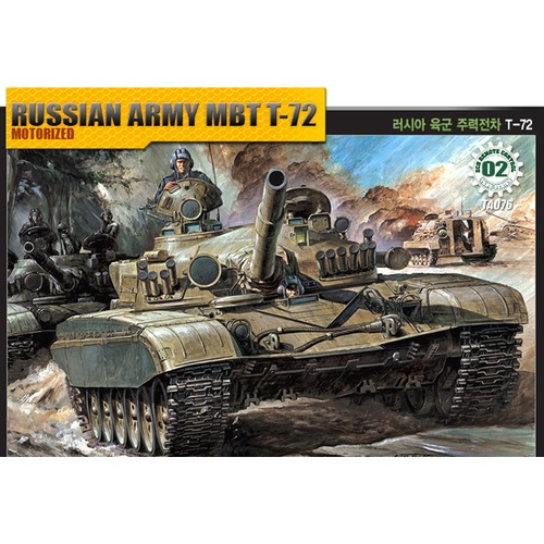 1/48 러시아 육군 주력전차 T-72(모터)(13308)
